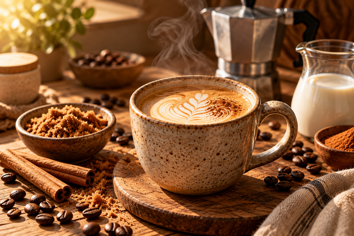 How to Make a Rich Spiced Brown Sugar Cowboy Latte at Home