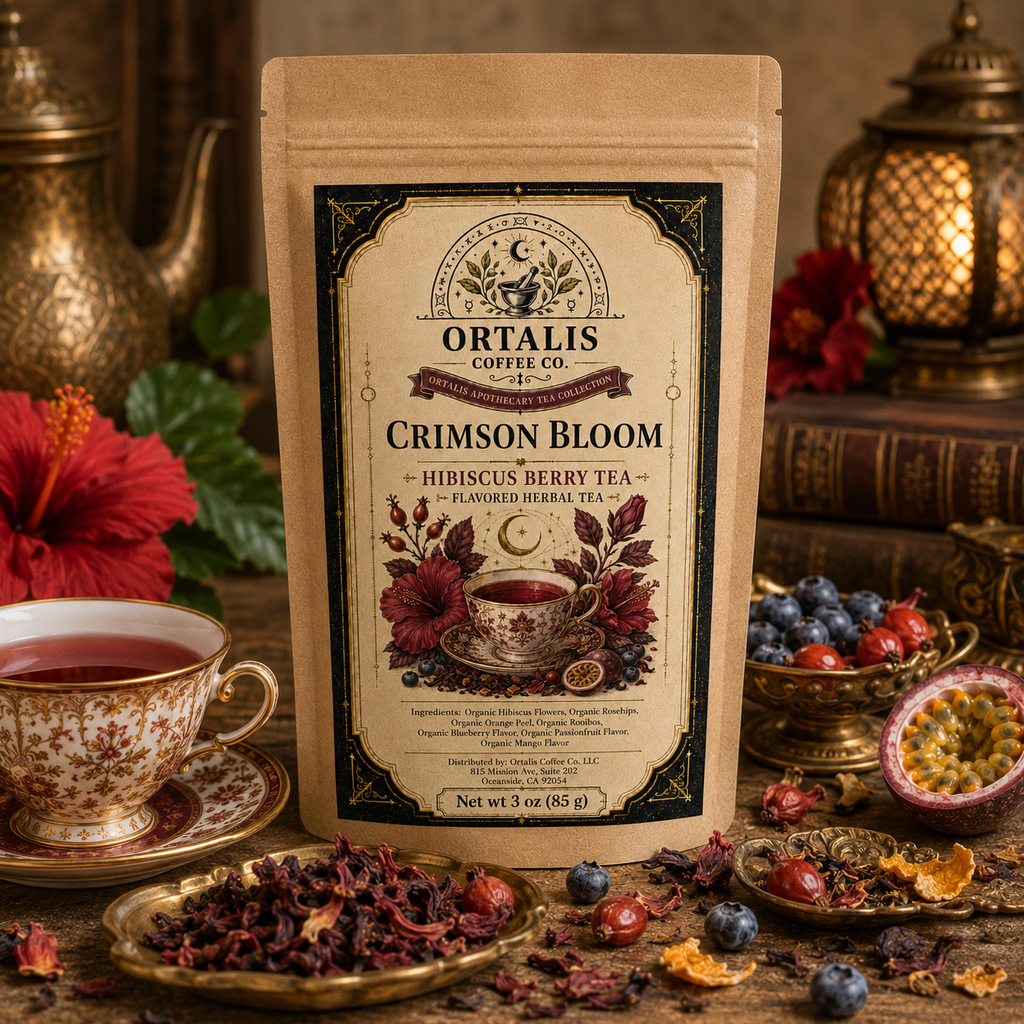 Crimson Bloom — Hibiscus Berry Rooibos Tea