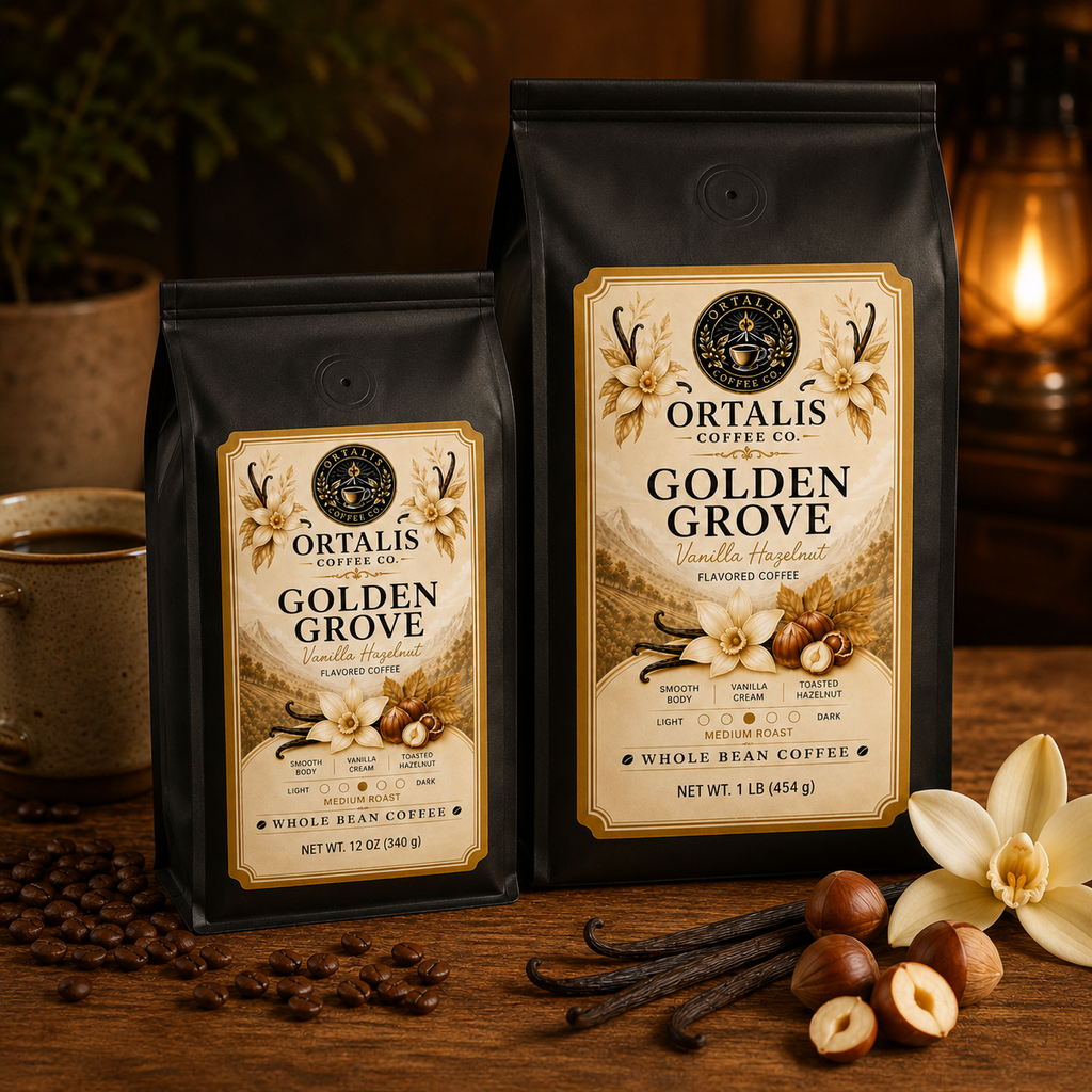 Golden Grove — Vanilla Hazelnut Flavored Coffee