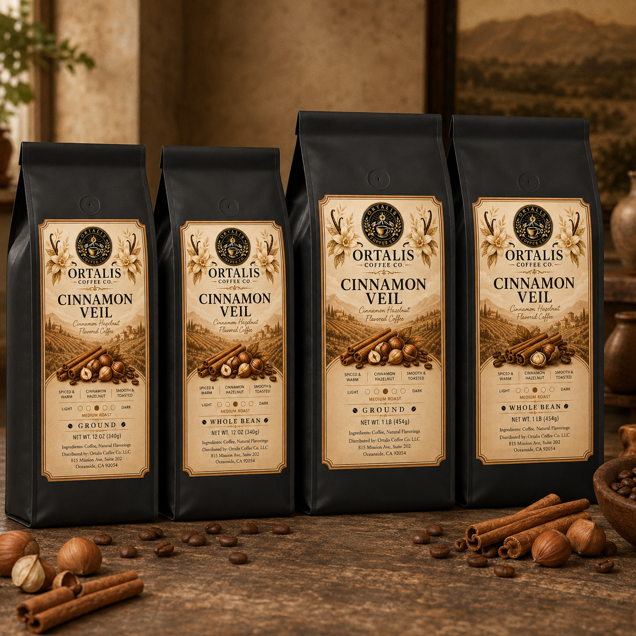 Cinnamon Veil — Cinnamon Hazelnut Flavored Coffee