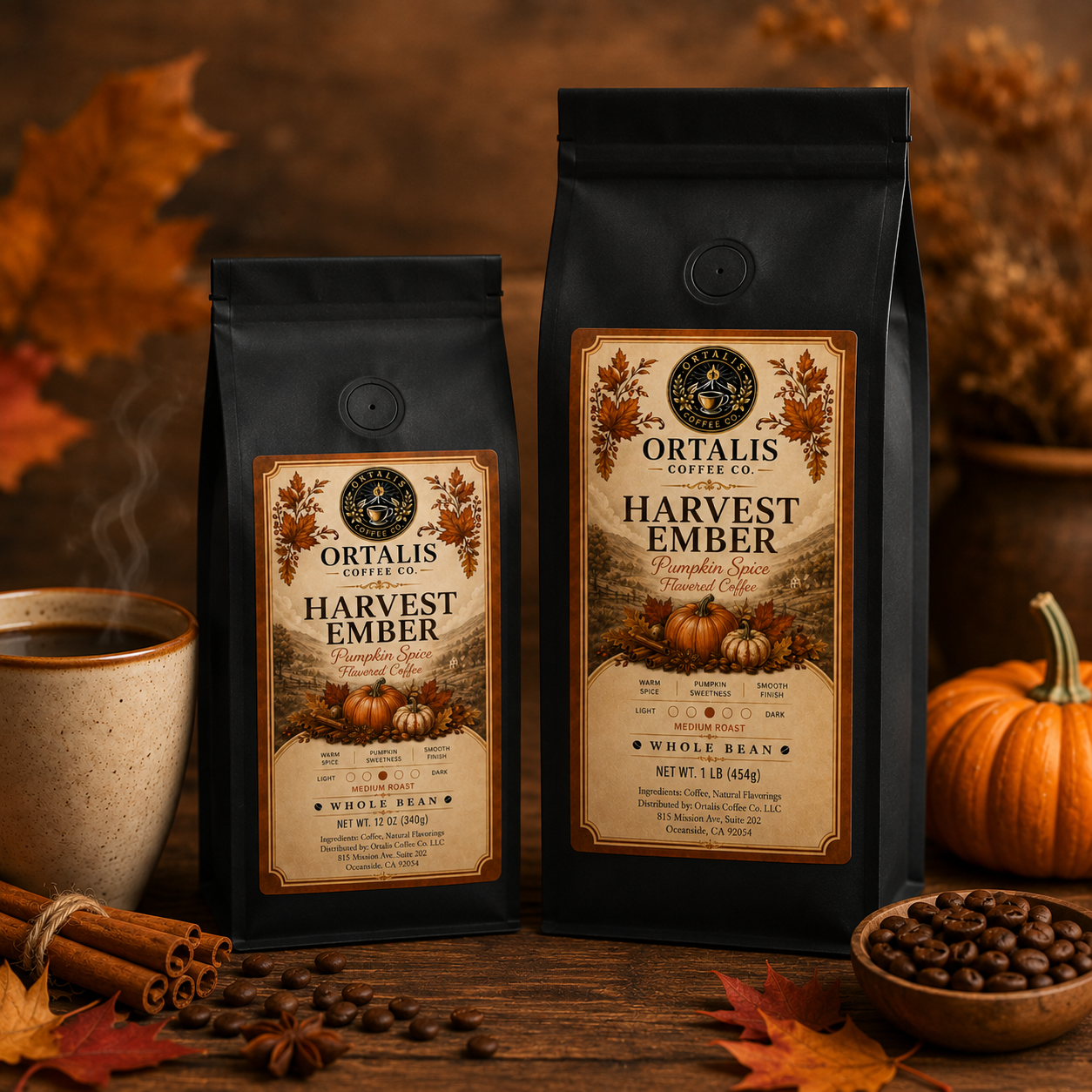 Harvest Ember — Pumpkin Spice Flavored Coffee