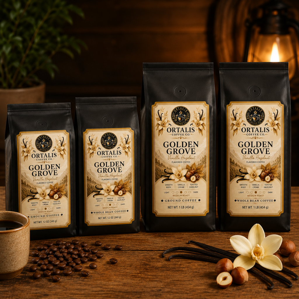 Golden Grove — Vanilla Hazelnut Flavored Coffee