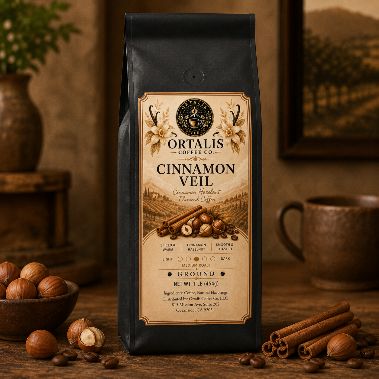 Cinnamon Veil — Cinnamon Hazelnut Flavored Coffee