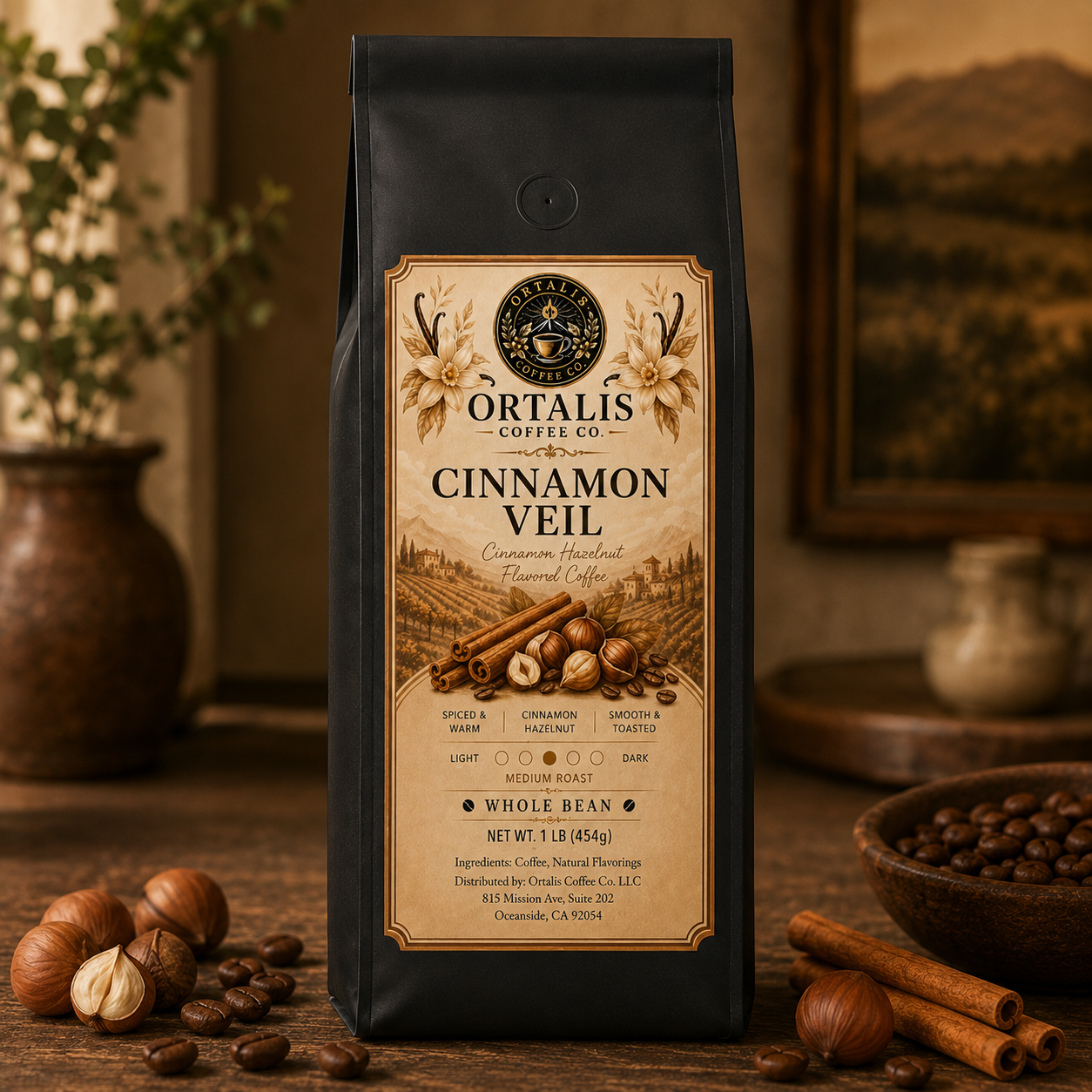 Cinnamon Veil — Cinnamon Hazelnut Flavored Coffee