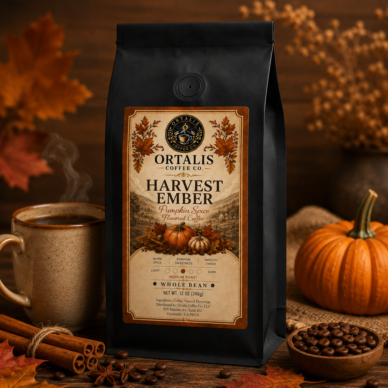 Harvest Ember — Pumpkin Spice Flavored Coffee