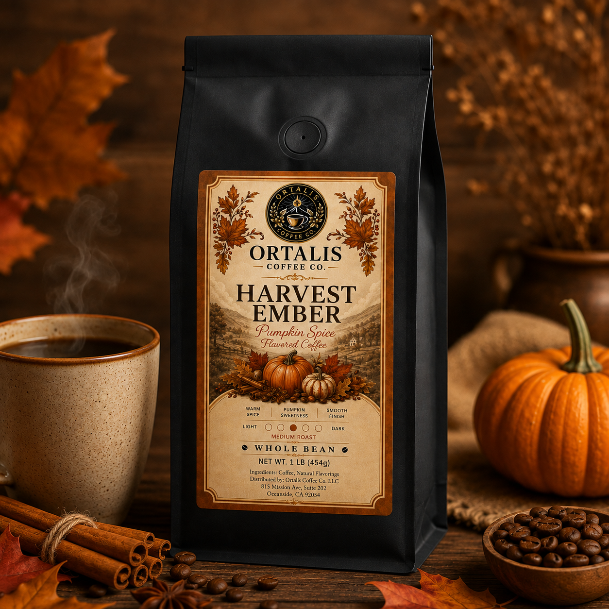 Harvest Ember — Pumpkin Spice Flavored Coffee