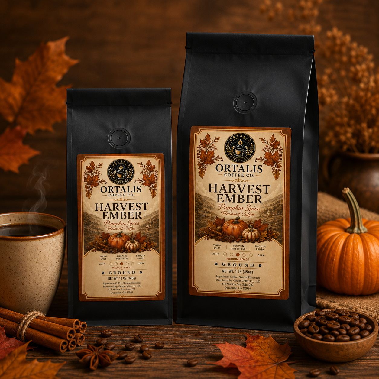 Harvest Ember — Pumpkin Spice Flavored Coffee