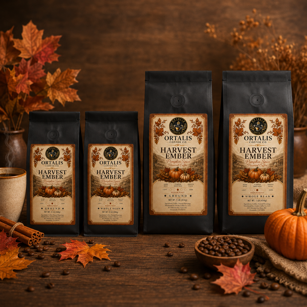 Harvest Ember — Pumpkin Spice Flavored Coffee