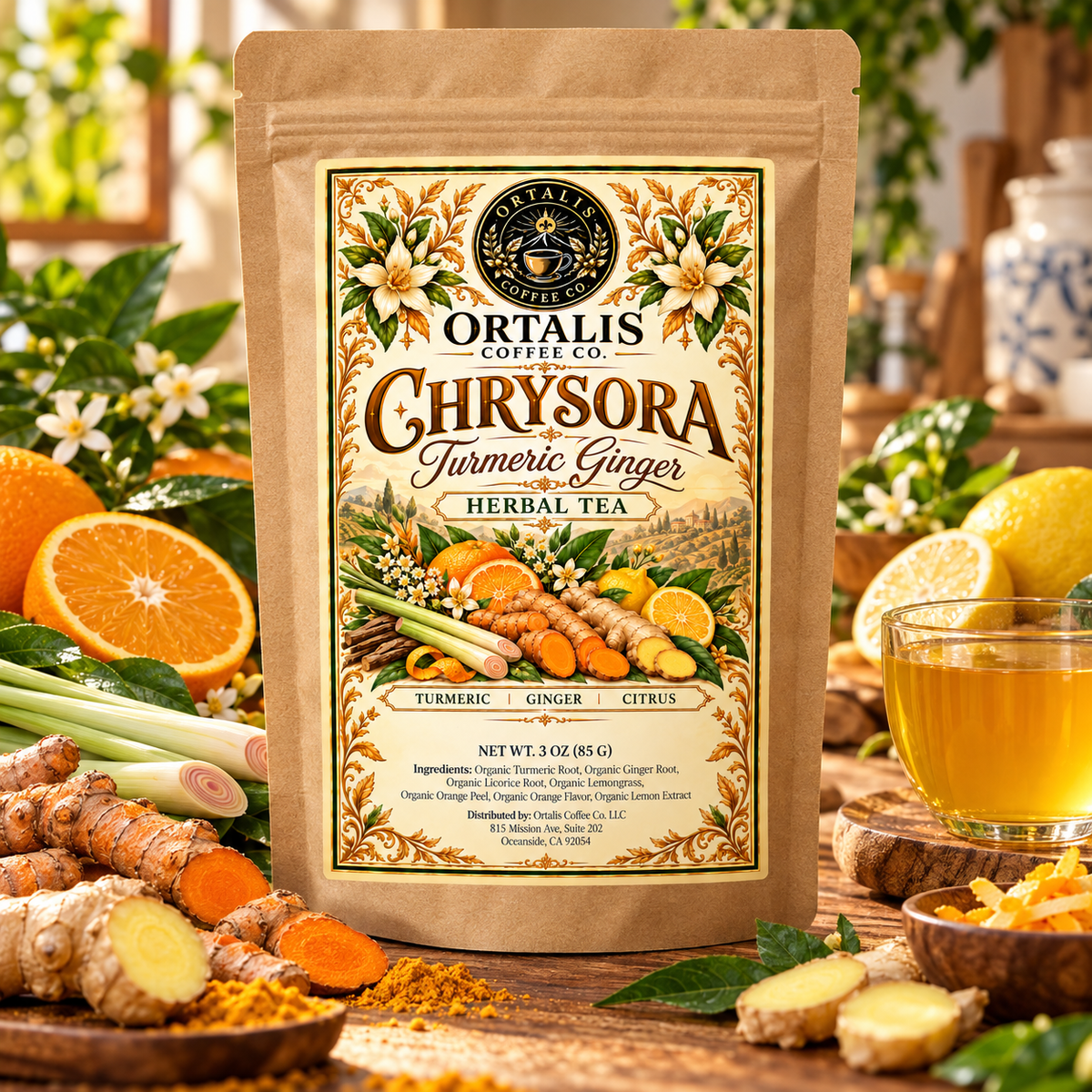 Chrysora — Turmeric Ginger Herbal Tea