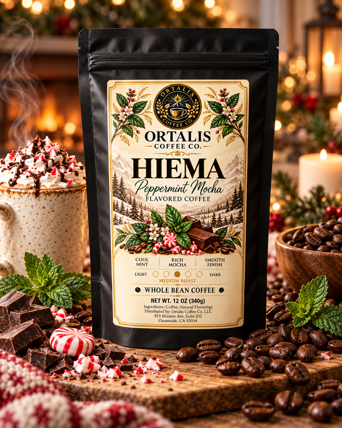 Hiema — Peppermint Mocha Flavored Coffee