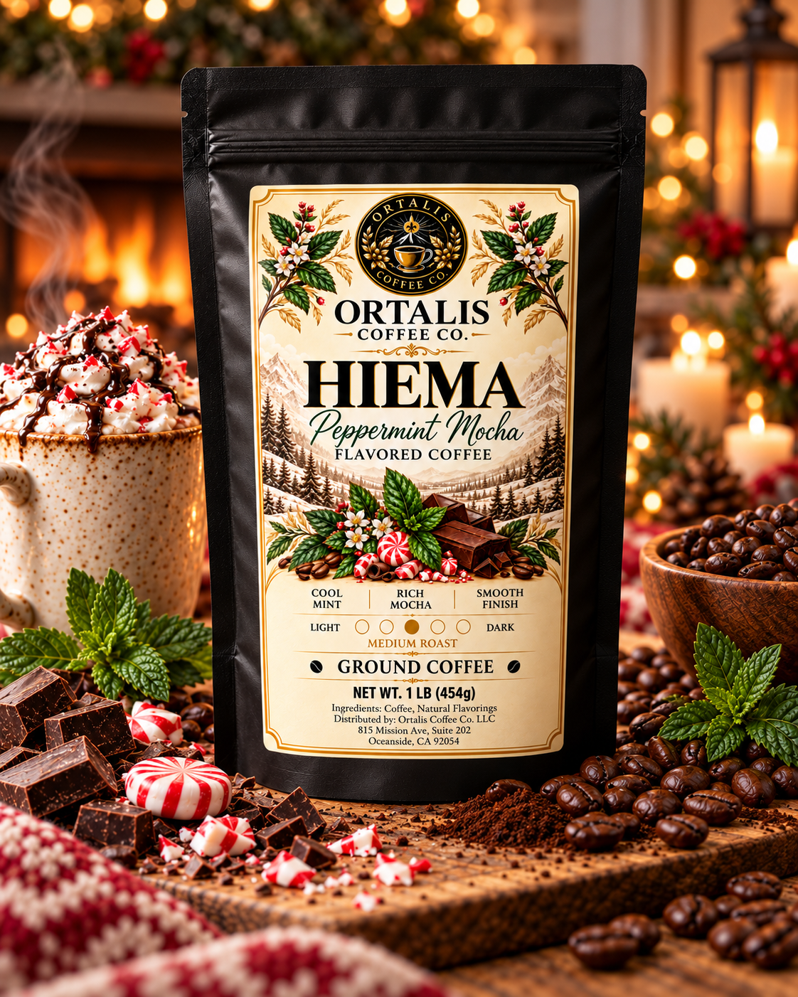 Hiema — Peppermint Mocha Flavored Coffee