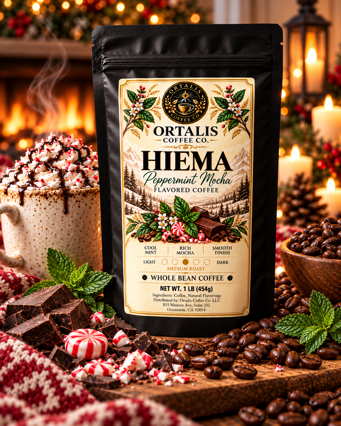 Hiema — Peppermint Mocha Flavored Coffee