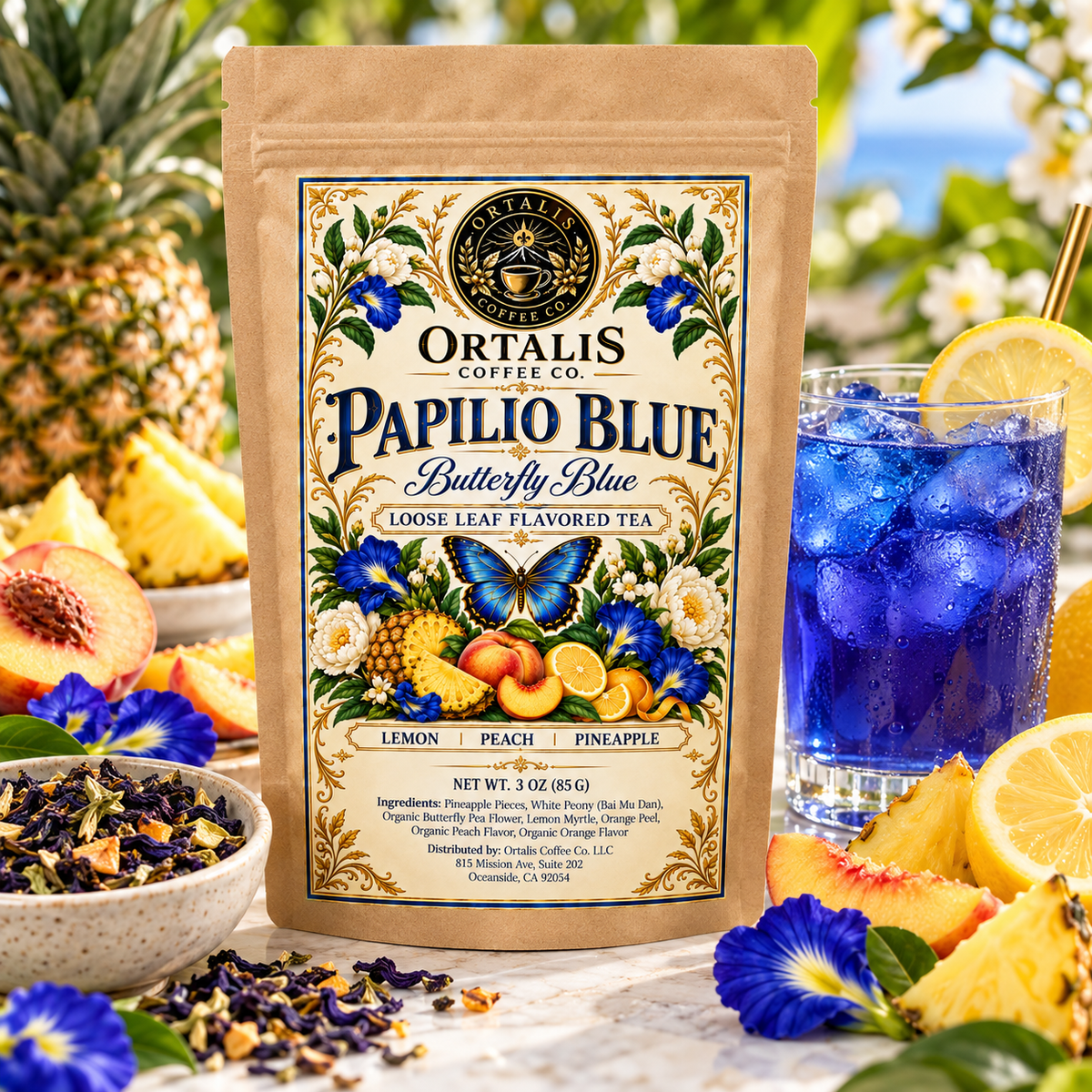Papilio Blue — Butterfly Blue Flavored Tea
